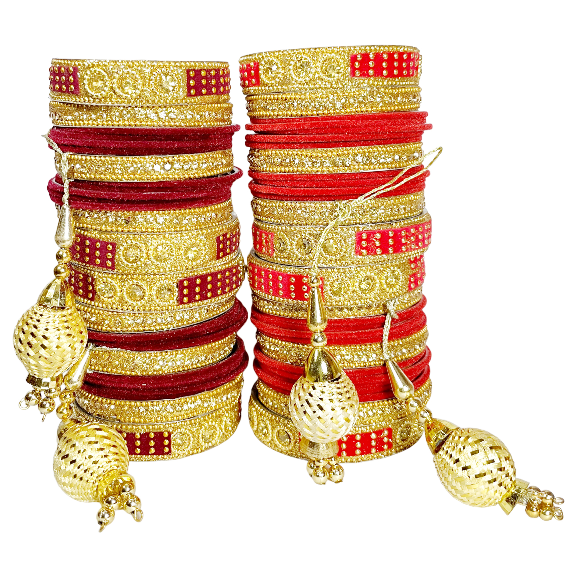 Dulhan Set with Lotcon Bridal Bangles at Cybermart India